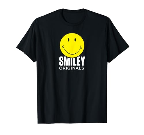 Smiley Originals Glückliches Gesicht Lächeln Gelbes T-Shirt