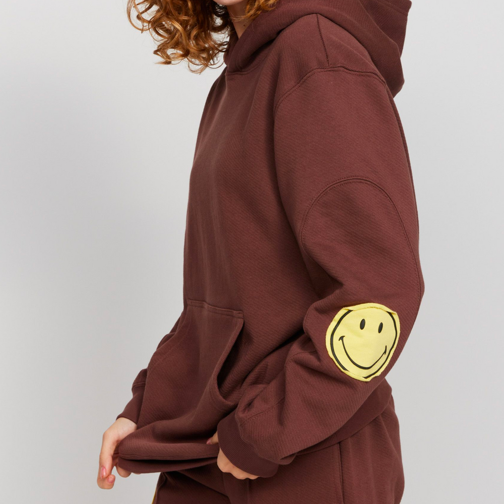 Smiley® Oversized Hoodie, Brown – Feel-Good Comfort Daily