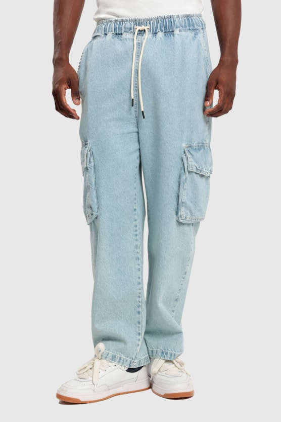 BAW X SMILEY WIDE FIT CARGO PANTS