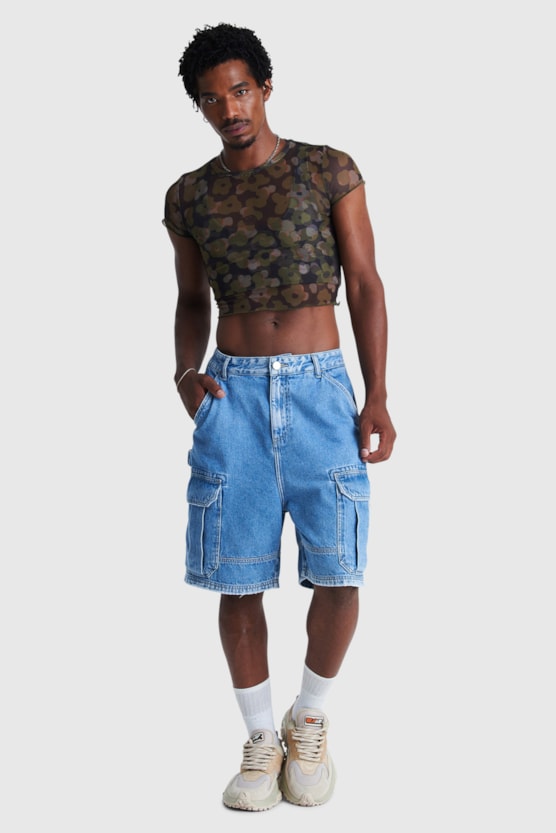 EARTHY BAW X SMILEY CARGO BERMUDA