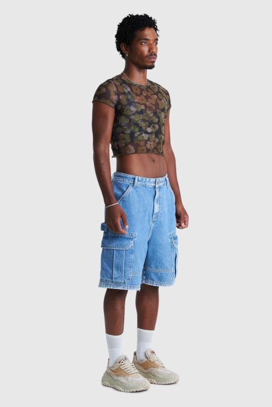 EARTHY BAW X SMILEY CARGO BERMUDA