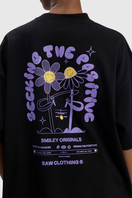 NEW OVER BAW X SMILEY POSITIVE T-SHIRT