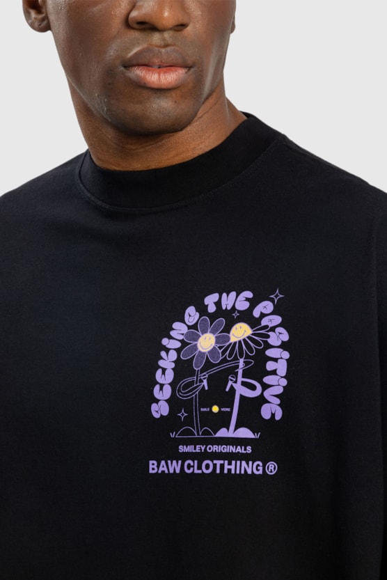 NEW OVER BAW X SMILEY POSITIVE T-SHIRT