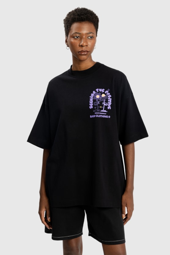 NEW OVER BAW X SMILEY POSITIVE T-SHIRT