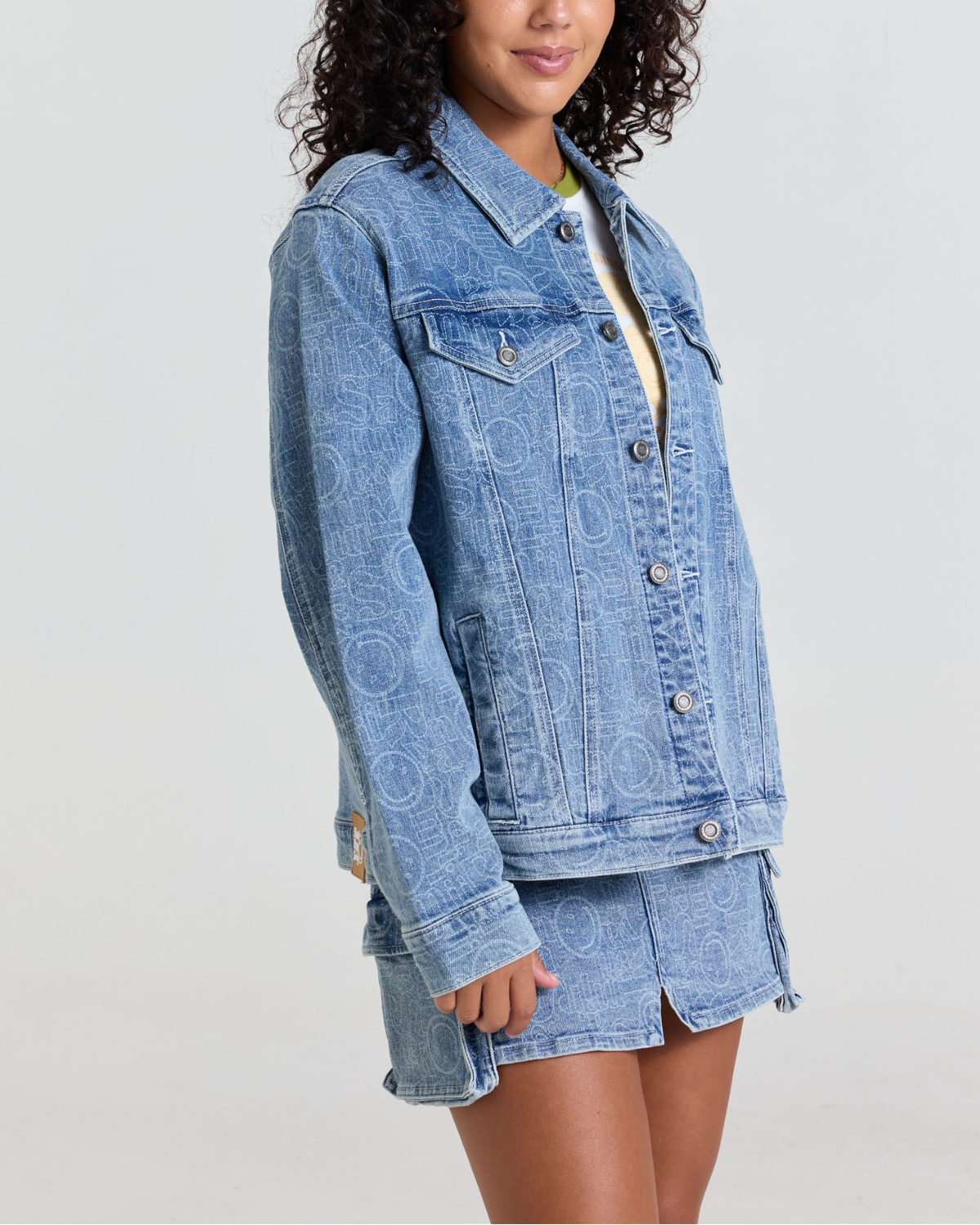 Smiley® Oversized Denim Jacket
