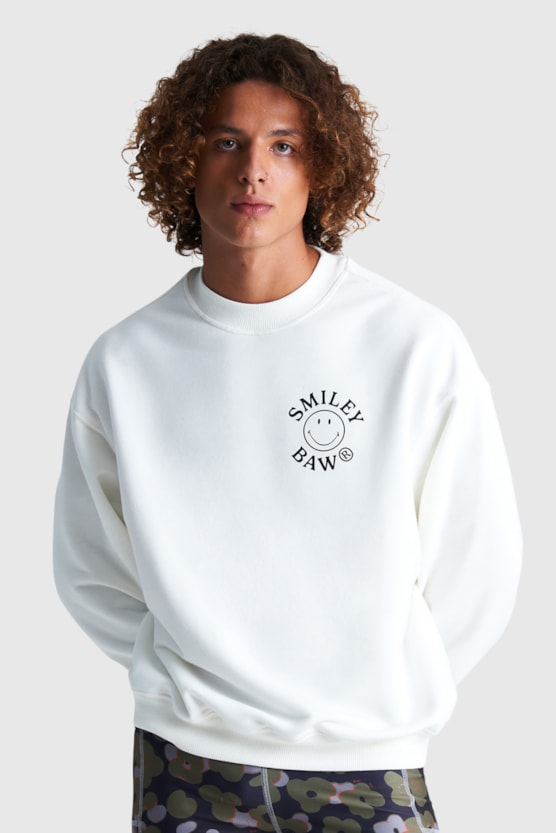 T♡★AMERI WORN OUT LOOSE KNIT Smiley Women's Hoodies & Sweatshirts Collection | Smiley® Originals