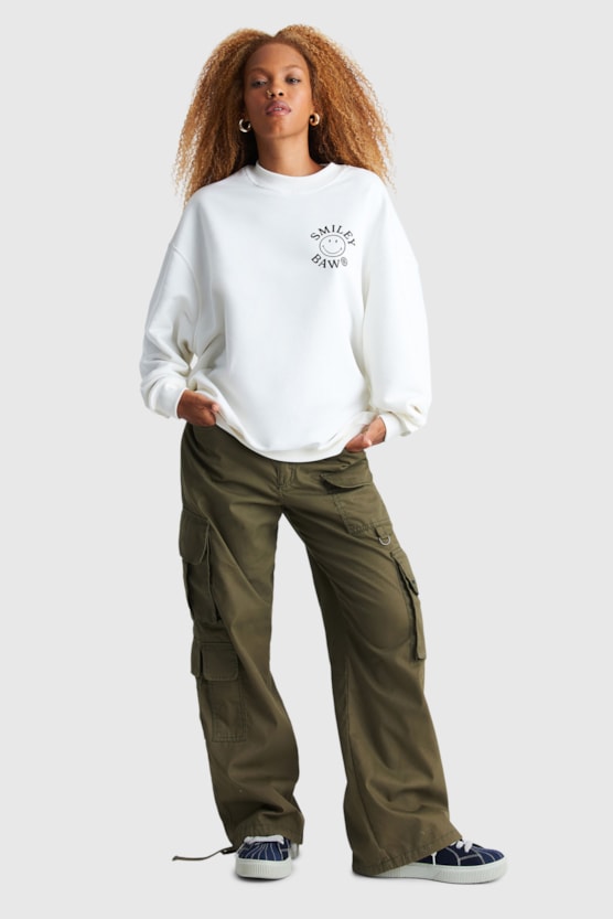 BAW X SMILEY CAMO SWEATSHIRT