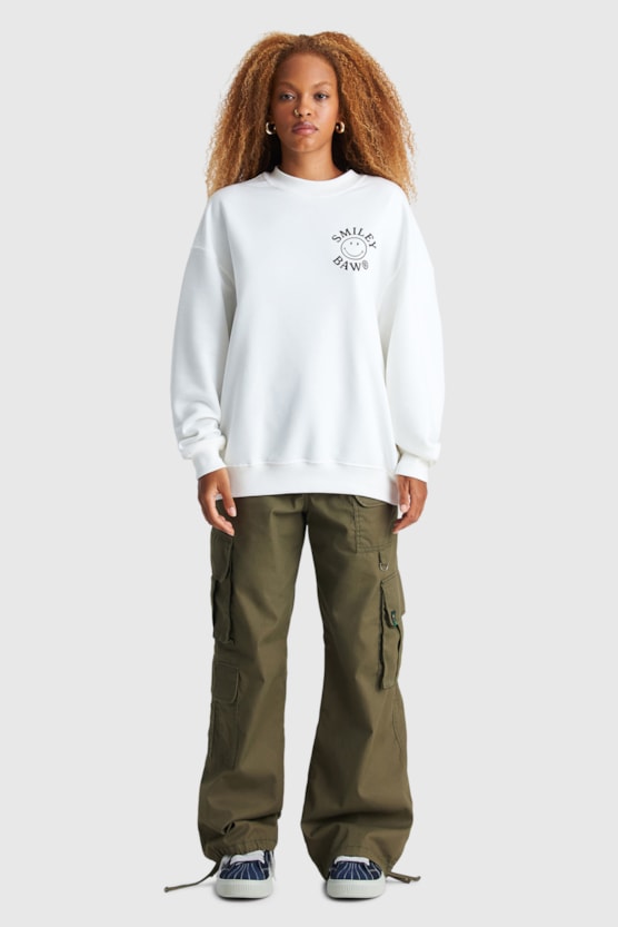 BAW X SMILEY CAMO SWEATSHIRT