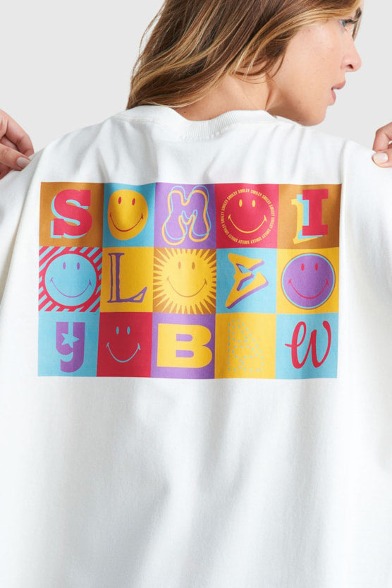 OVERSIZED HOLIDAY BAW X SMILEY T-SHIRT