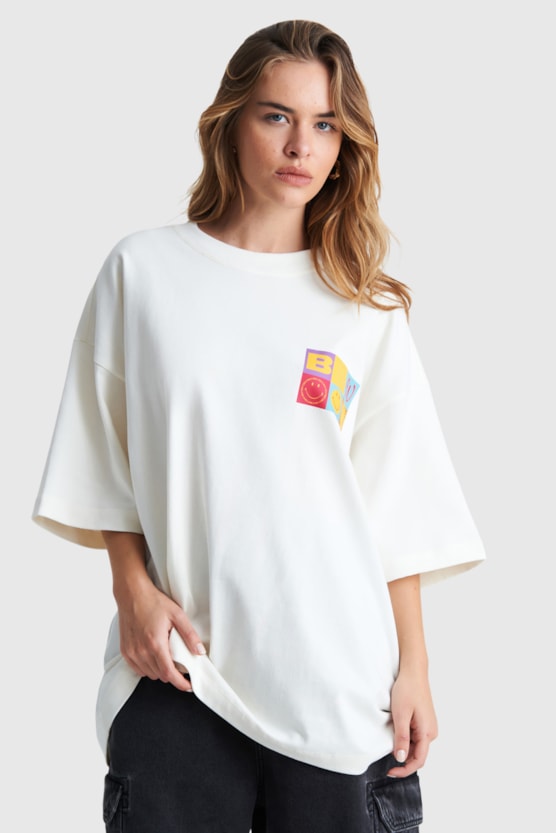 OVERSIZED HOLIDAY BAW X SMILEY T-SHIRT