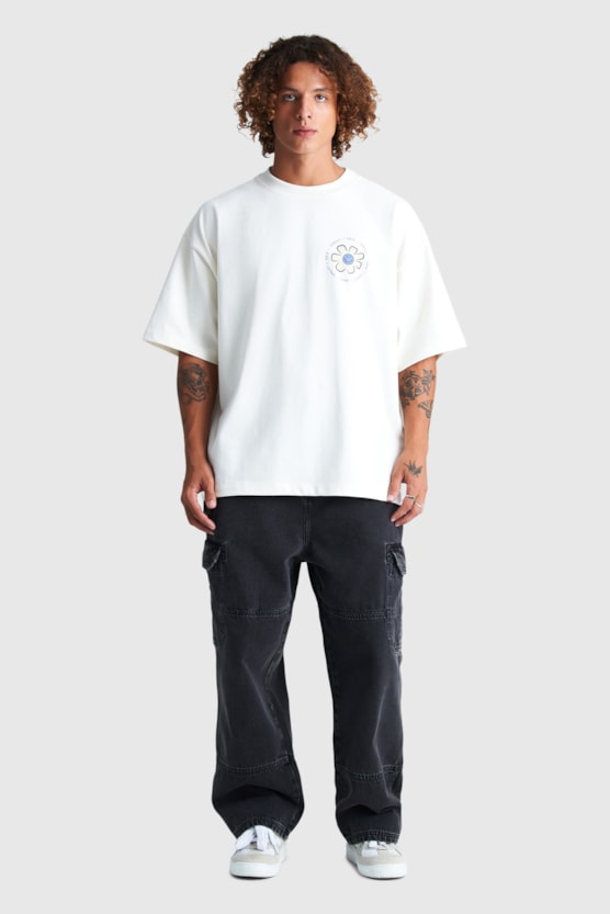 OVERSIZED FLOWER BAW X SMILEY T-SHIRT