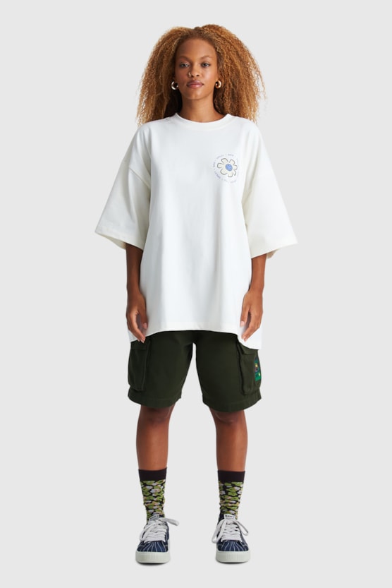 OVERSIZED FLOWER BAW X SMILEY T-SHIRT