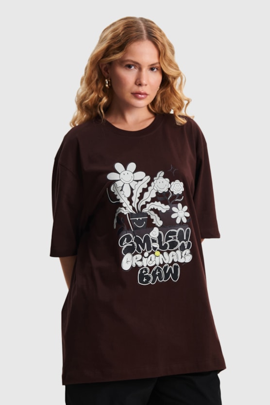 FLOWERS BAW X SMILEY REGULAR T-SHIRT