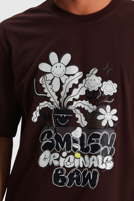 FLOWERS BAW X SMILEY REGULAR T-SHIRT