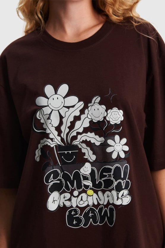 FLOWERS BAW X SMILEY REGULAR T-SHIRT