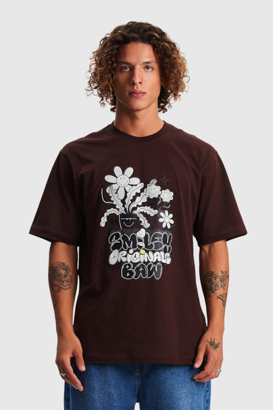 FLOWERS BAW X SMILEY REGULAR T-SHIRT