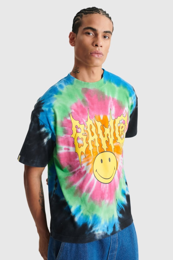 OVERSIZED BAW DYED HOUSE SMILEY® T-SHIRT