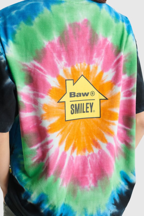 OVERSIZED BAW DYED HOUSE SMILEY® T-SHIRT