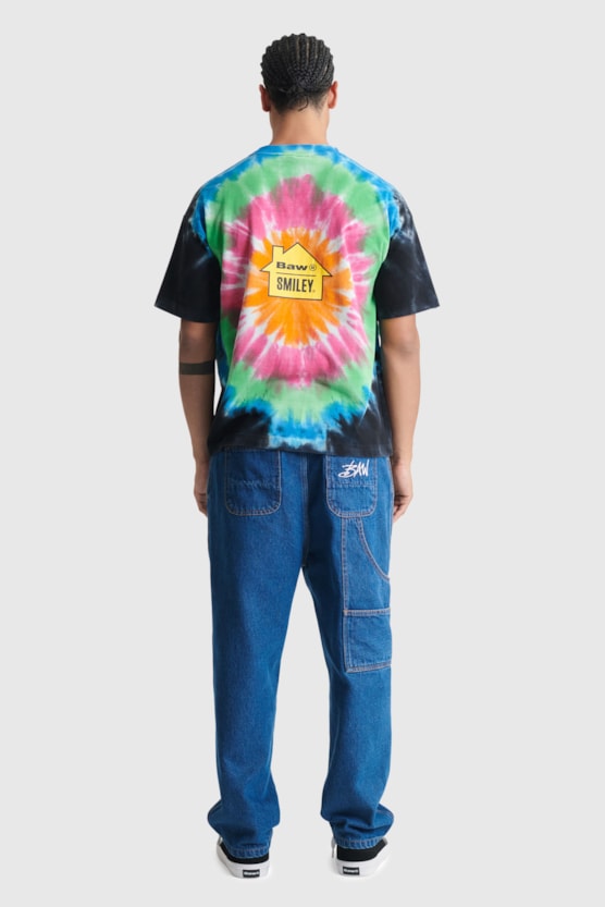 OVERSIZED BAW DYED HOUSE SMILEY® T-SHIRT