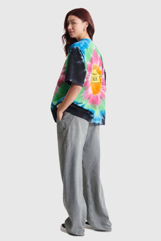 OVERSIZED BAW DYED HOUSE SMILEY® T-SHIRT