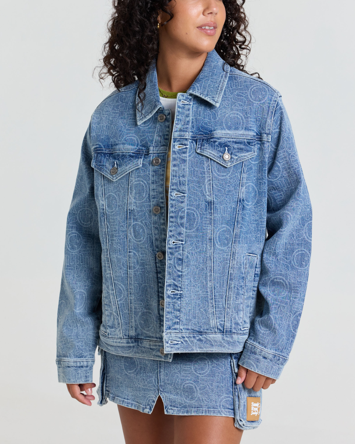 Smiley® Oversized Denim Jacket