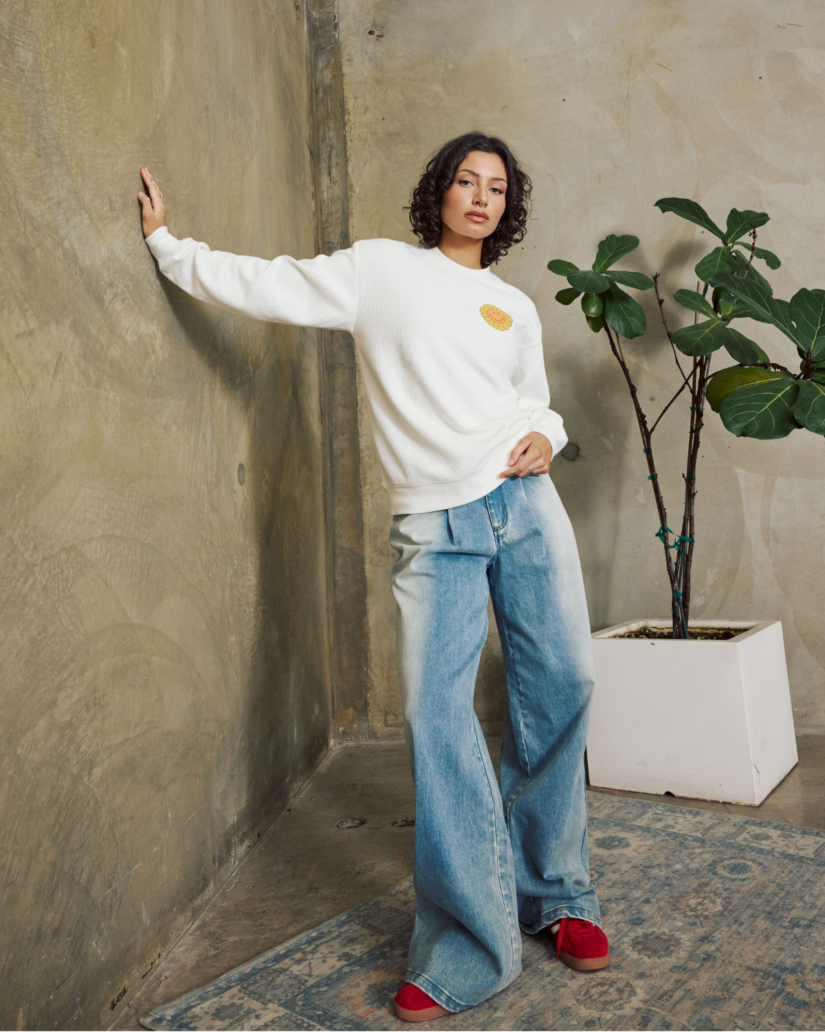 Smiley® In The Valley Thermal Longsleeve, White