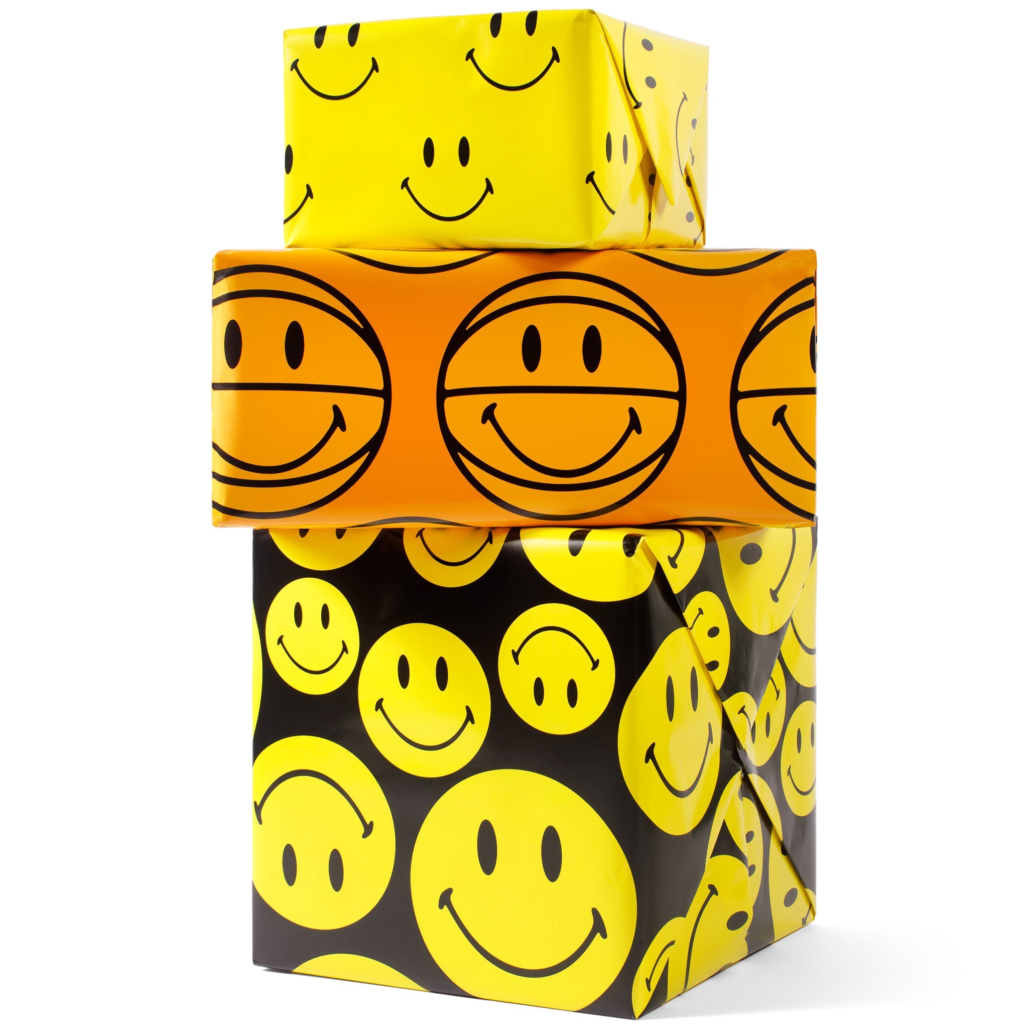 Smiley® Gift Wrapping Paper 3-Pack with Iconic Designs