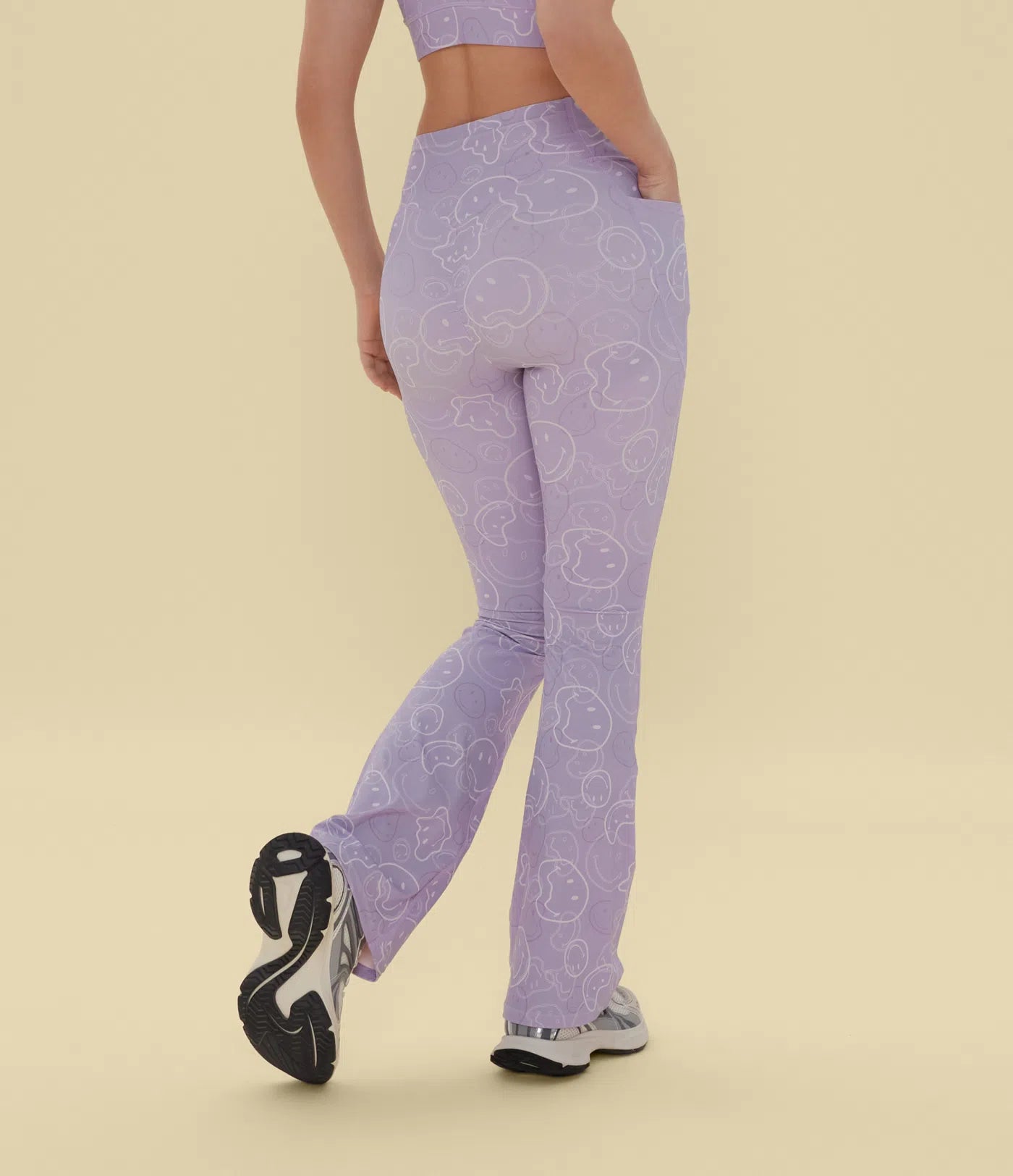 Halara X Smiley® Halara UltraSculpt™ High Waisted Scrunch Butt Lifting Tummy Control Bootcut Training Leggings with Pockets