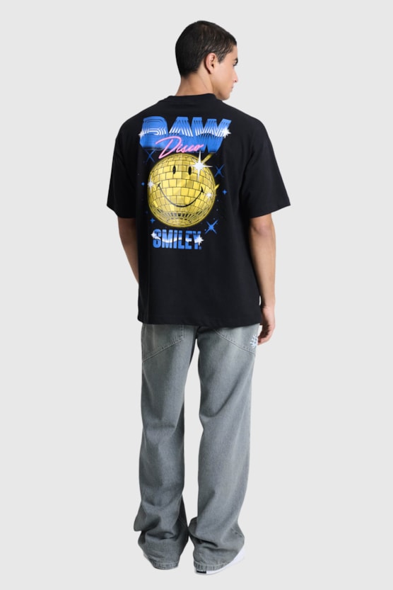 OVERSIZED BAW DISCO BALL SMILEY® T-SHIRT