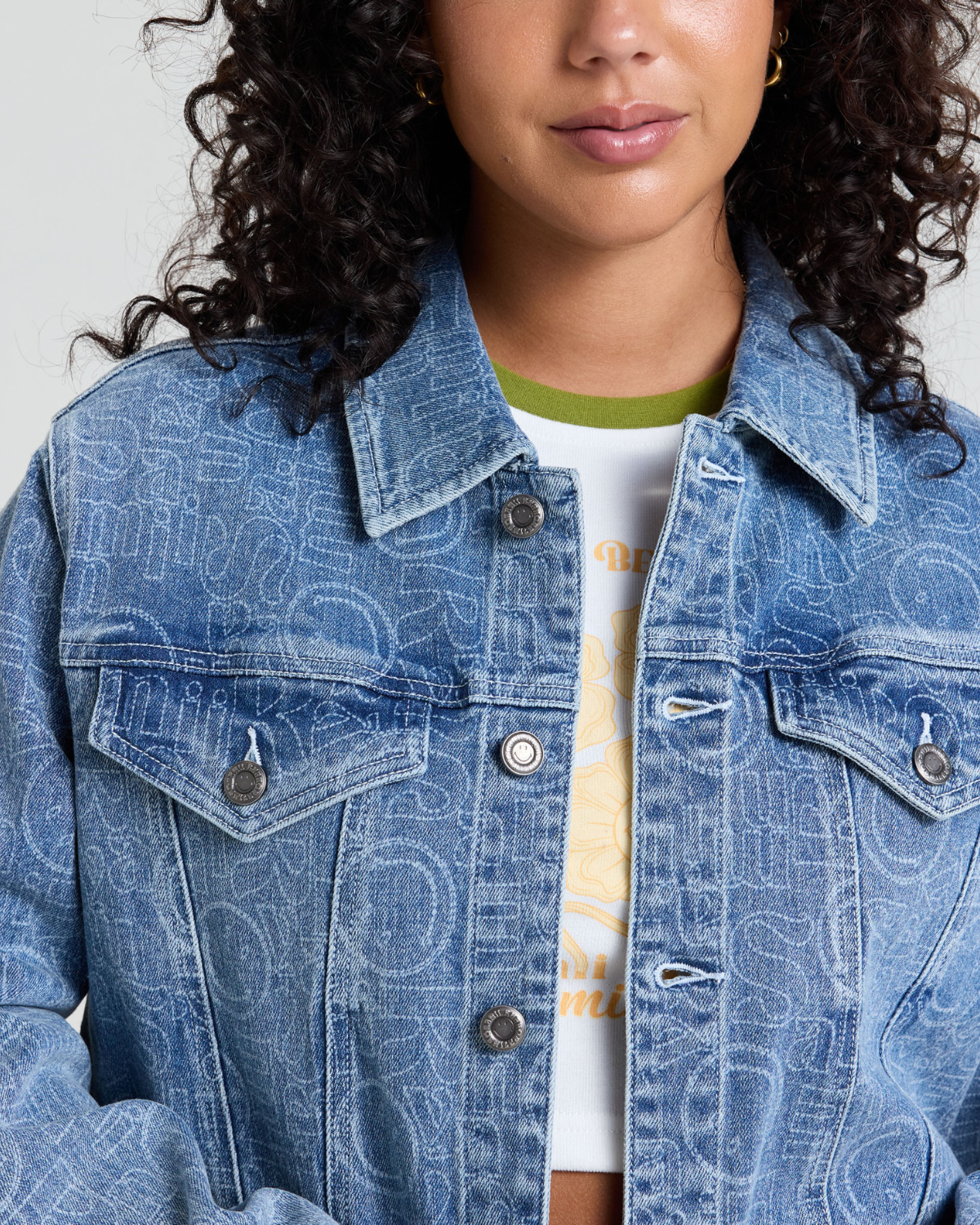 Smiley® Oversized Denim Jacket