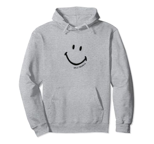 Smiley Originals® Happy Face Black Spray Smile Sweat à Capuche