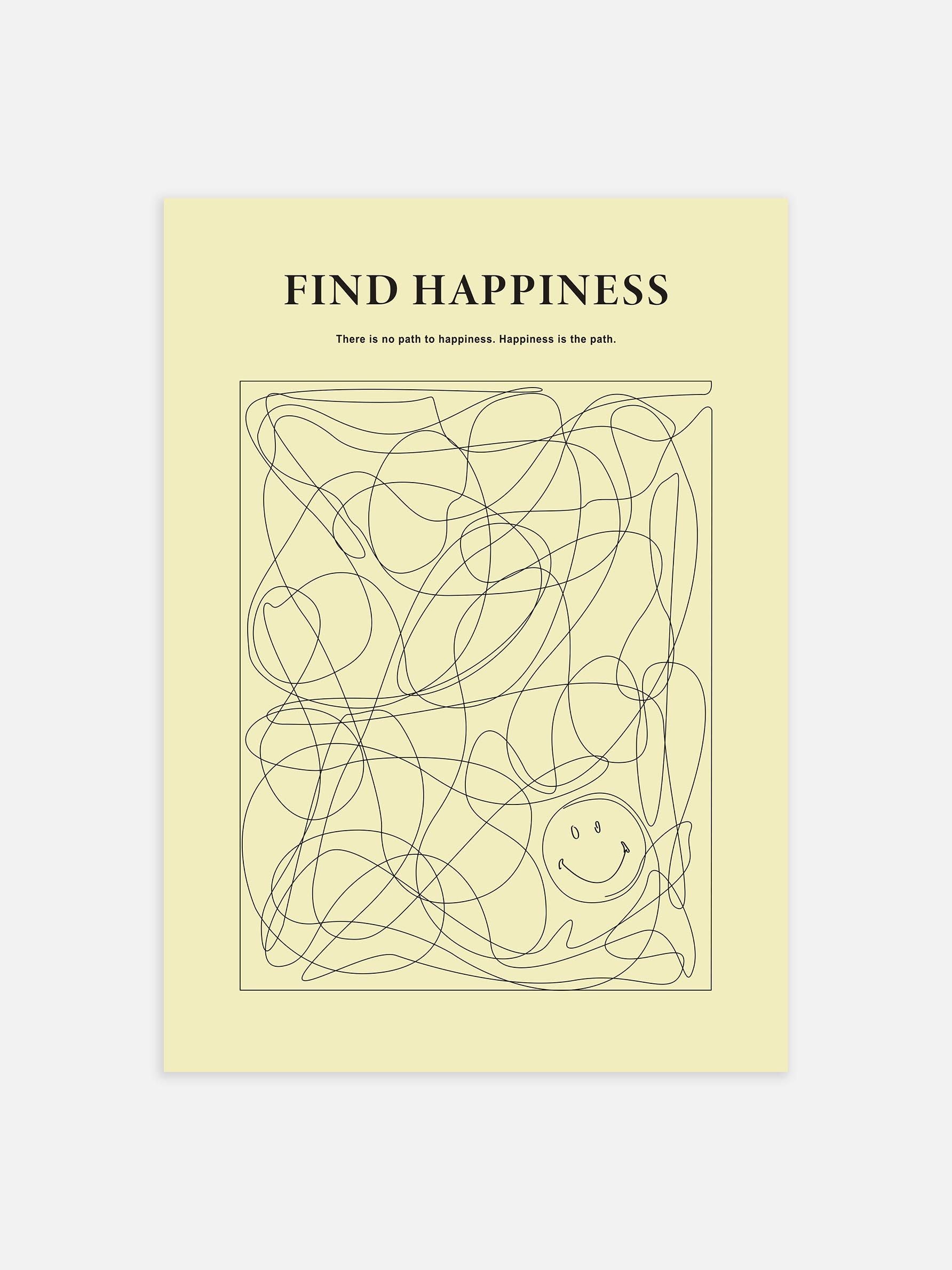 Smiley Find Happiness Poster