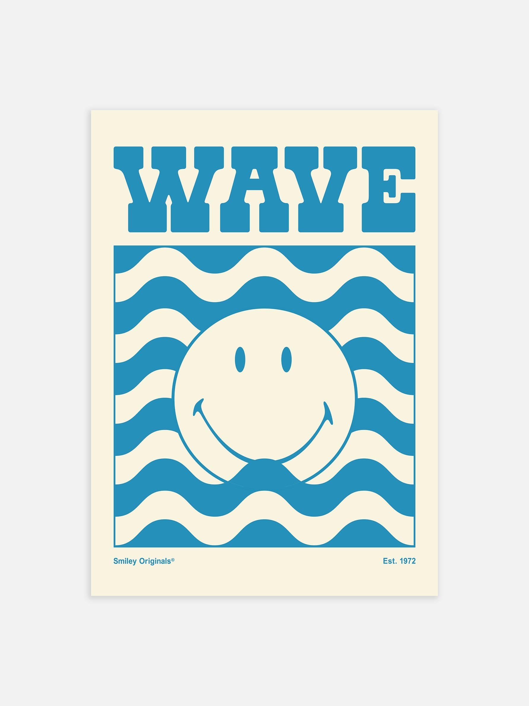 Smiley Wave Poster