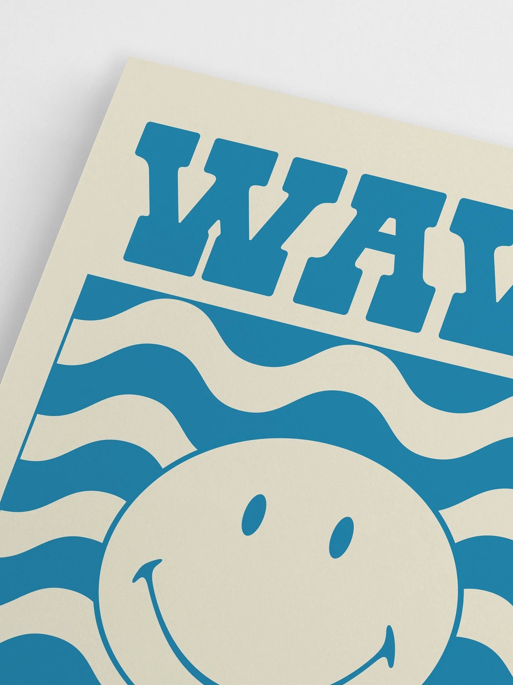 Smiley Wave Poster