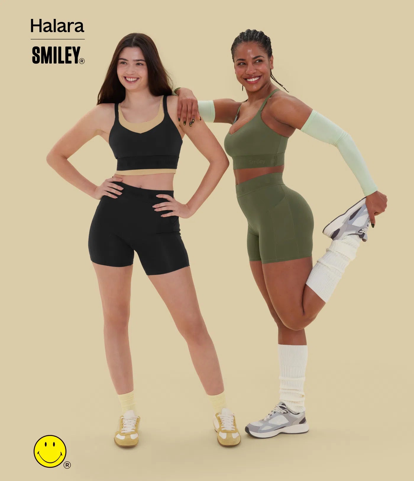 Halara X Smiley® SpeedWave™ High Waisted Quick Dry Cycling Biker Shorts 5'' with Pockets