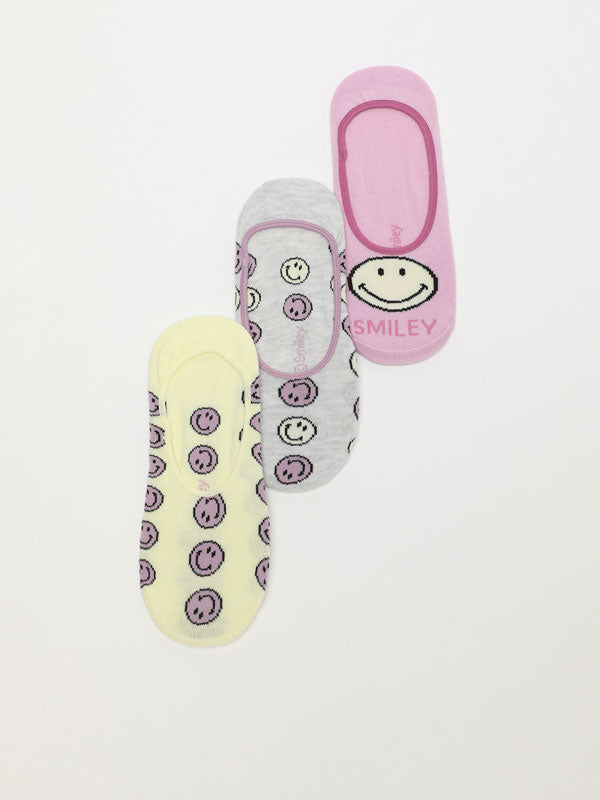 Pack of 3 Pairs Of Smiley® Socks