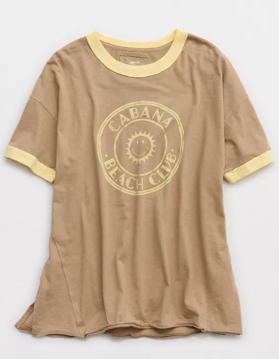 Aerie | Smiley® Oversized Crew Boyfriend T-Shirt