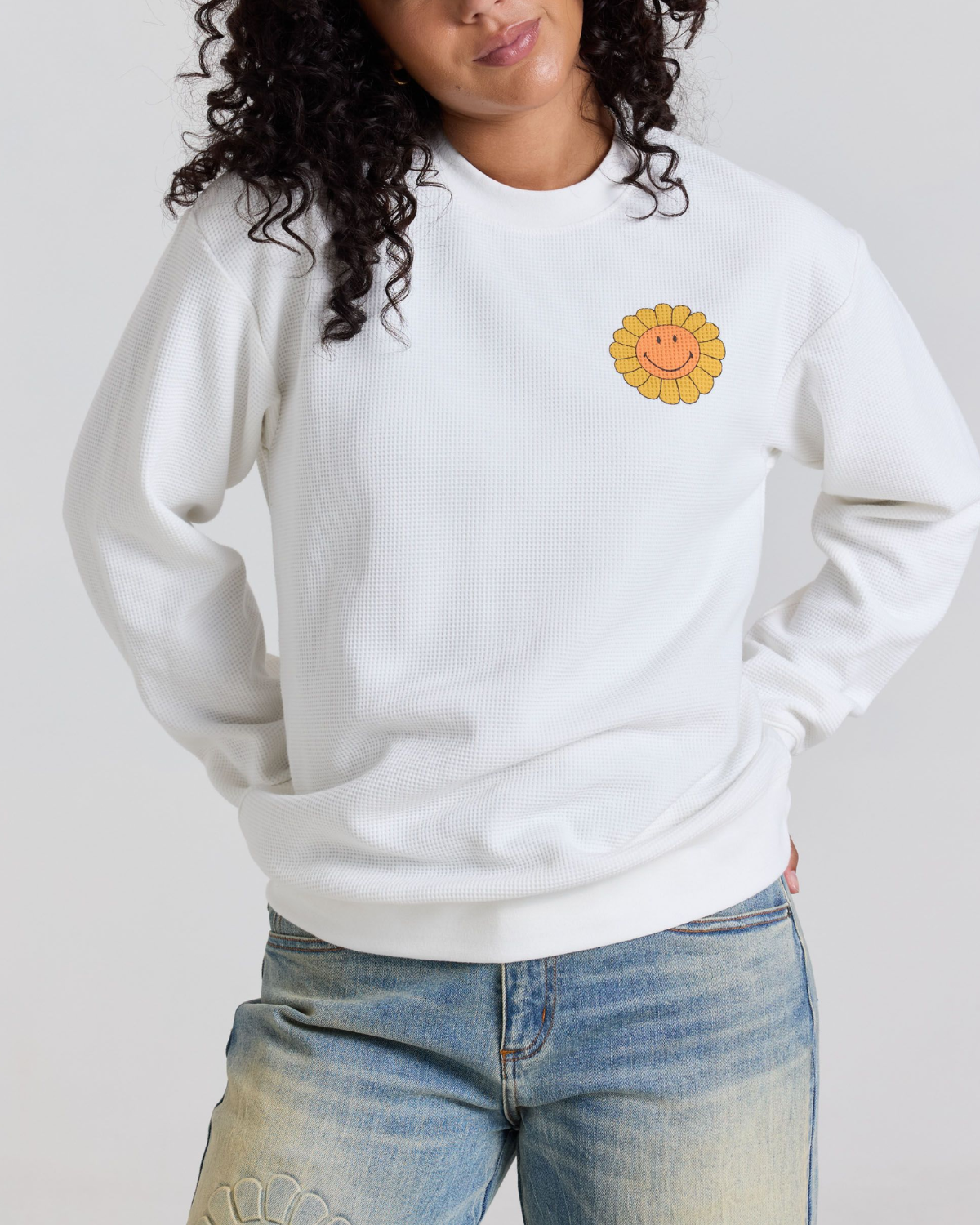 Smiley® In The Valley Thermal Longsleeve, White
