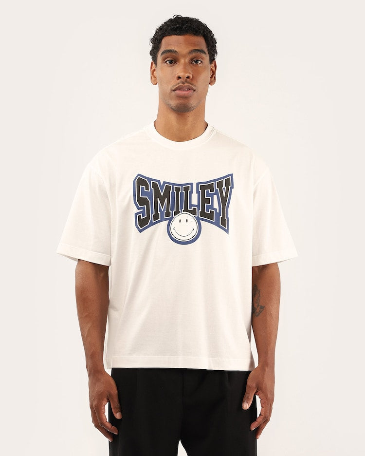 Men's Boxy T-Shirt - White | The Smiley Company