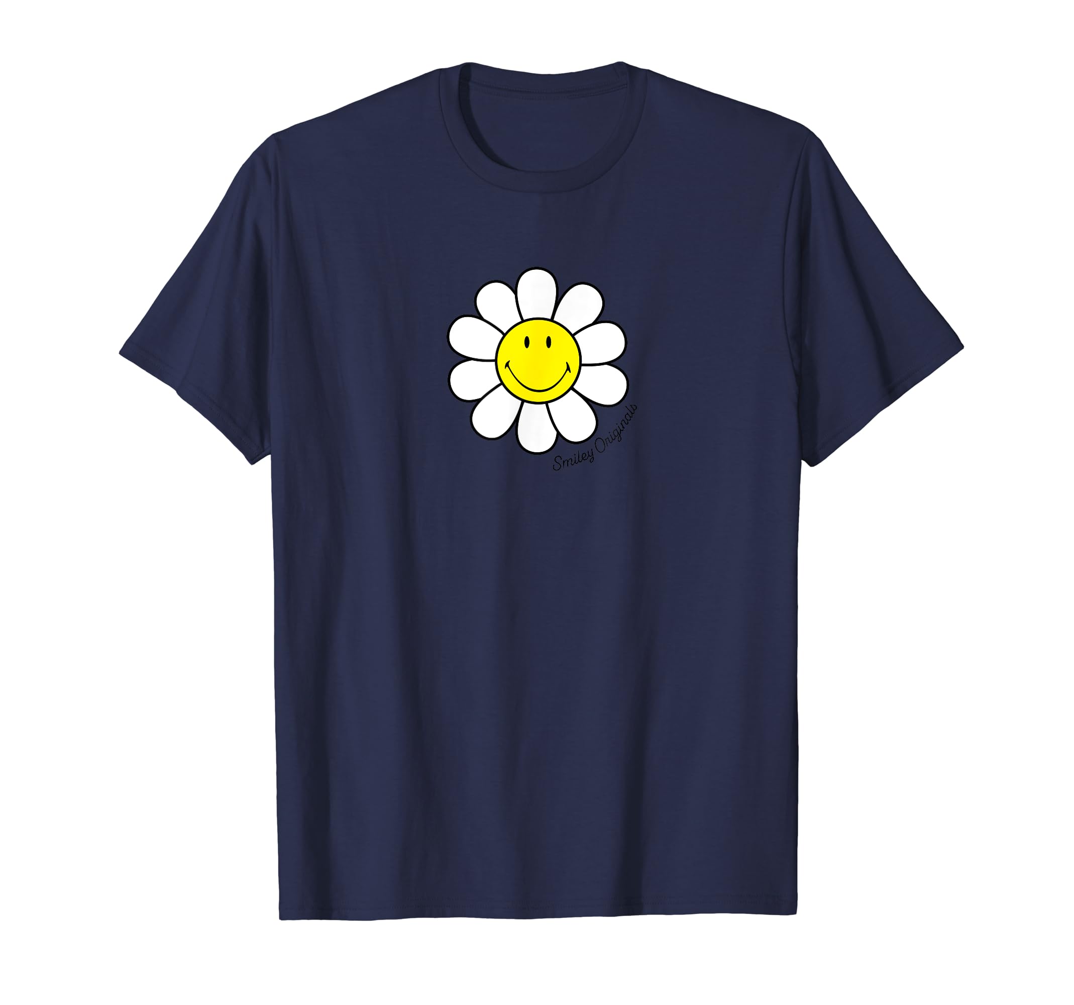 Camiseta Smiley Originals Happy Face Daisy Flower