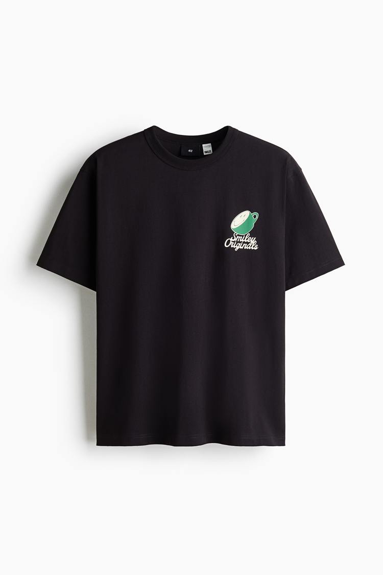 Loose Fit Printed cotton T-shirt