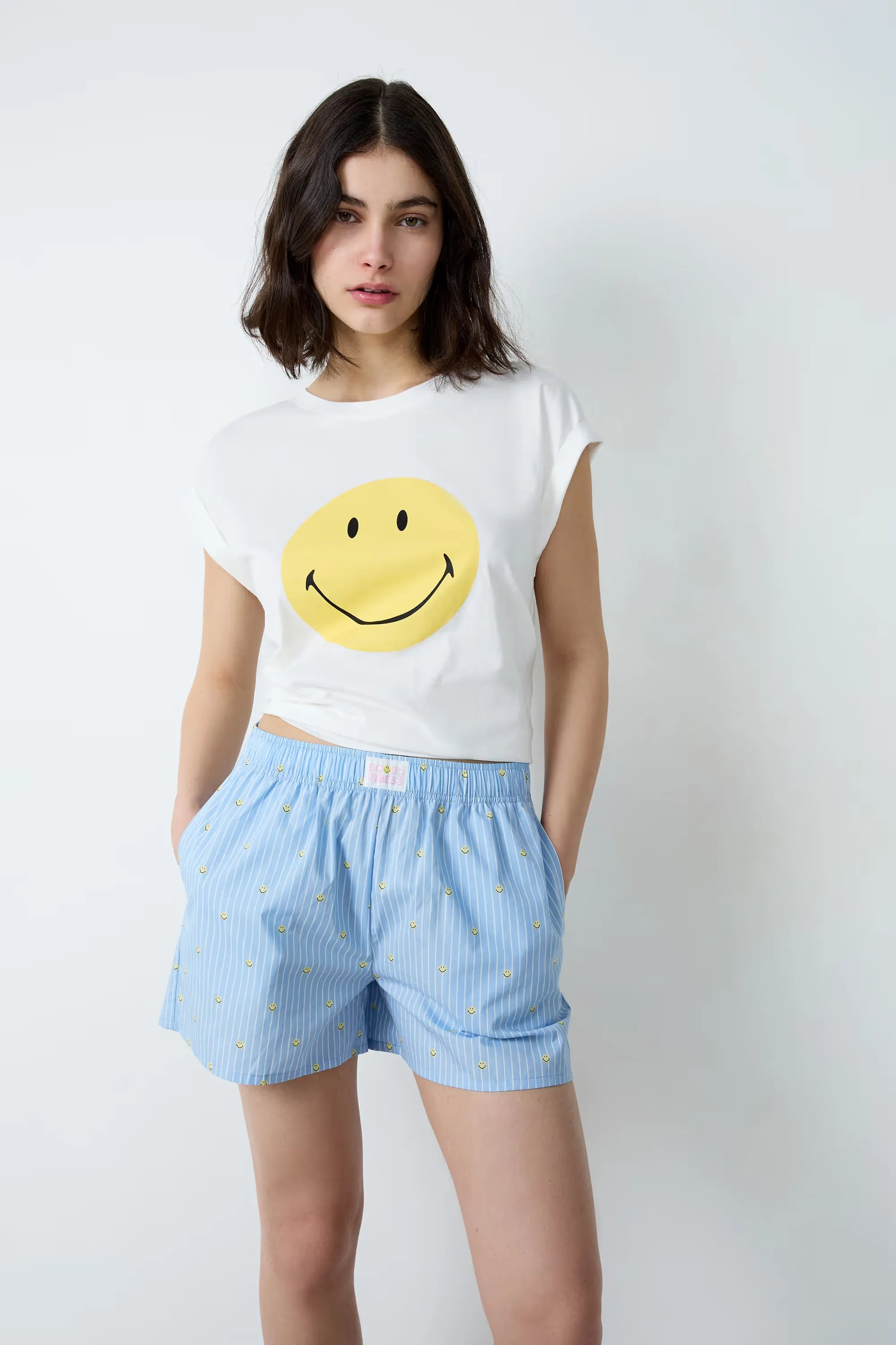 Cotton Striped Pajama Shorts | Etam