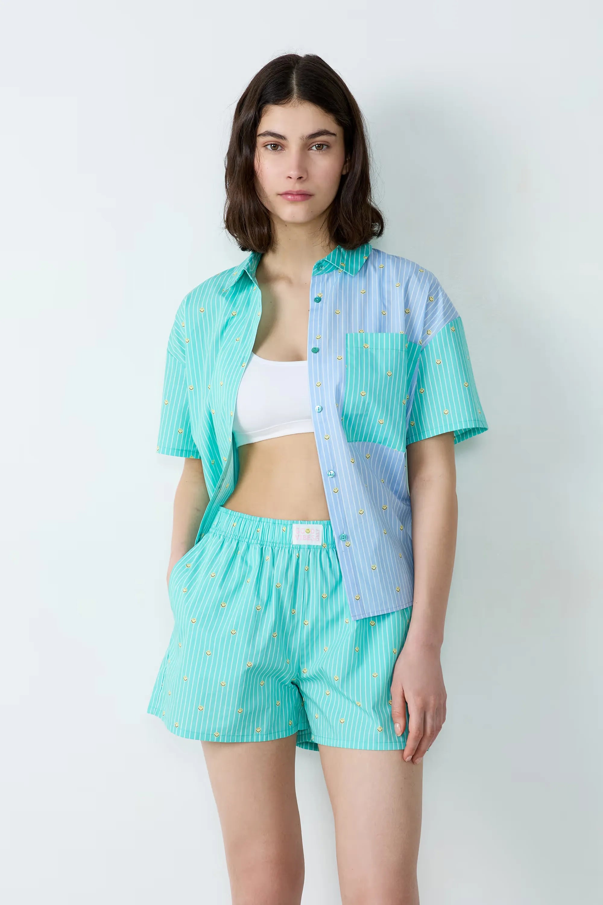 Cotton Striped Pajama Shorts | Etam