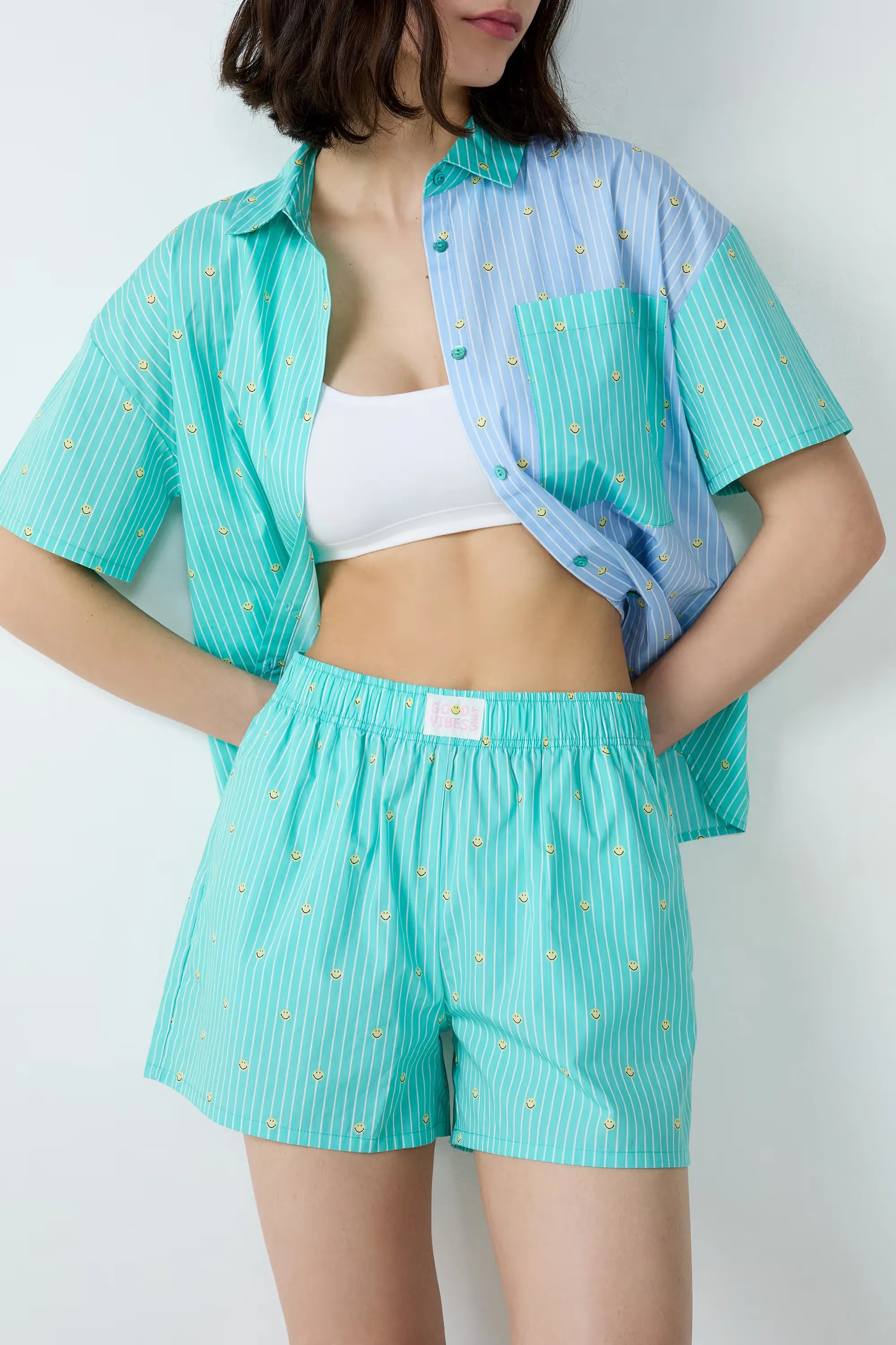 Cotton Striped Pajama Shorts | Etam