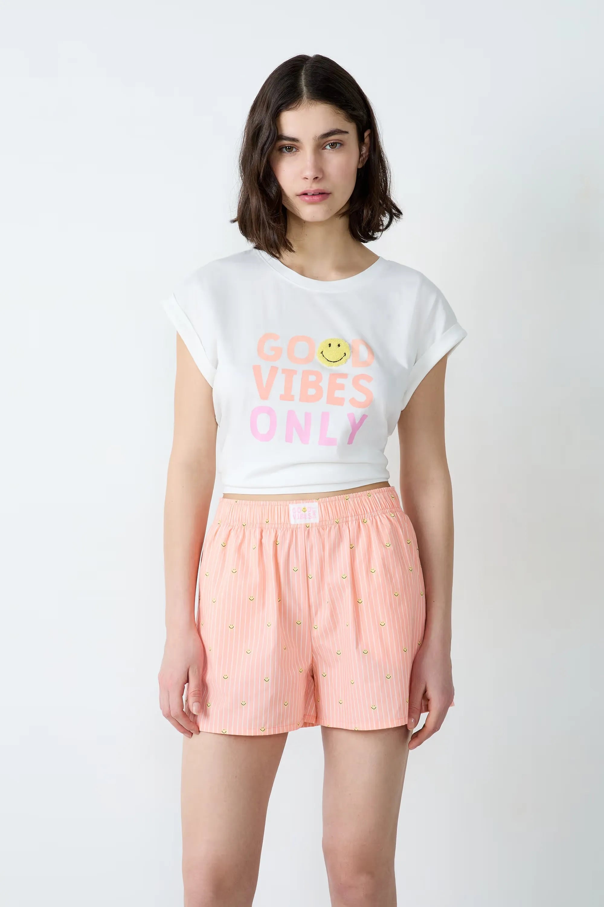 Cotton Striped Pajama Shorts | Etam