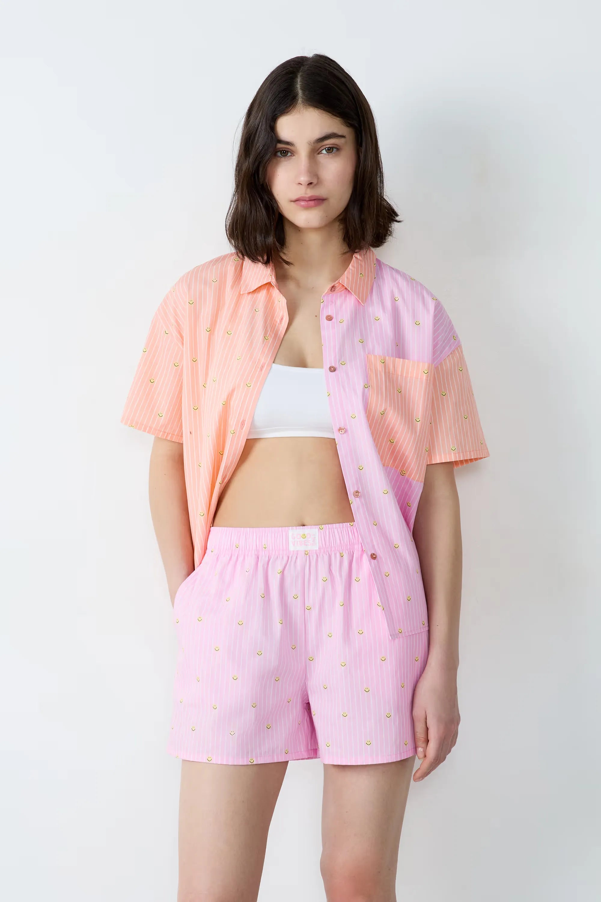Cotton Striped Pajama Shorts | Etam
