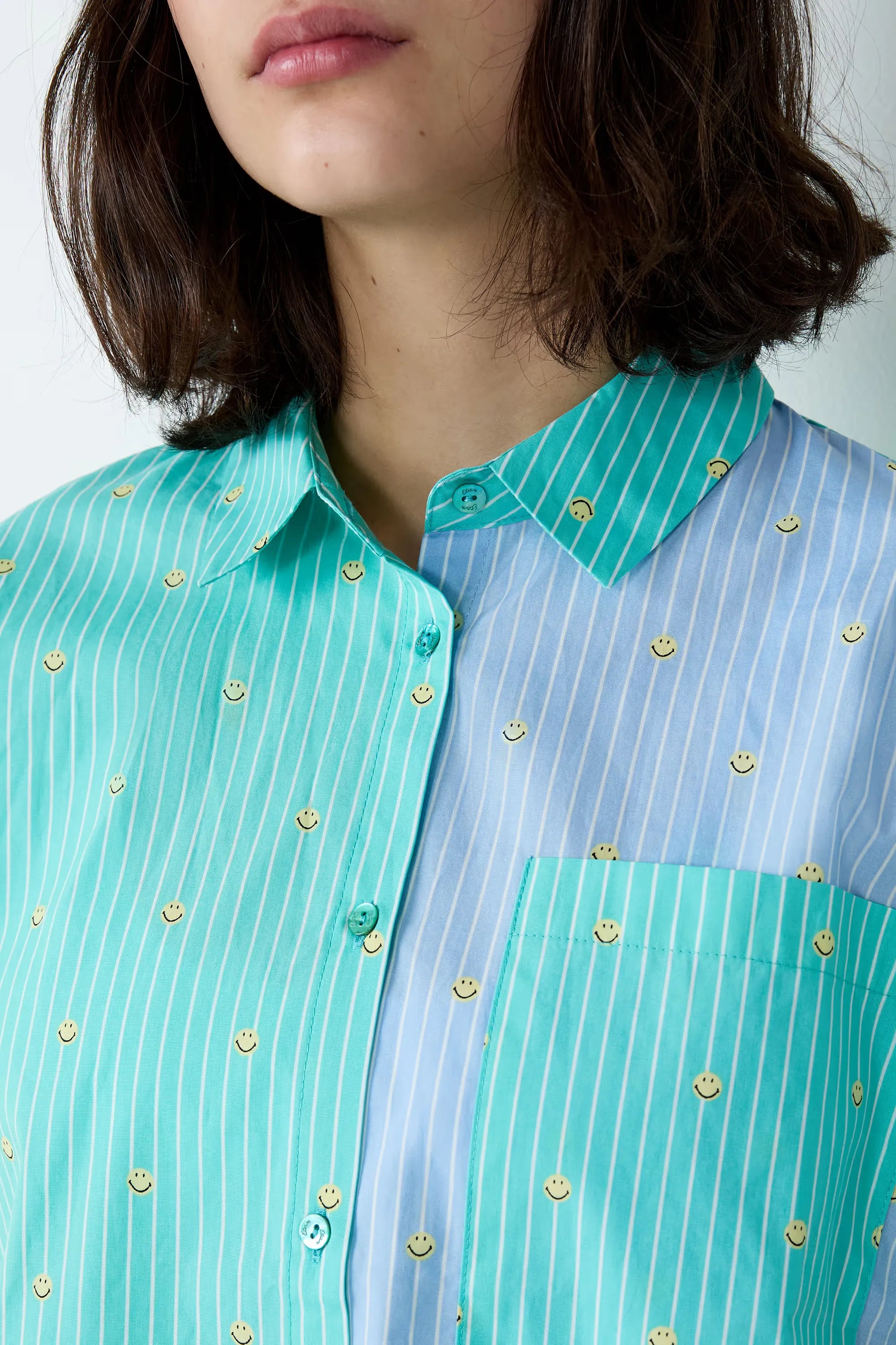 Striped Short Sleeve Pajama Shirt | Etam