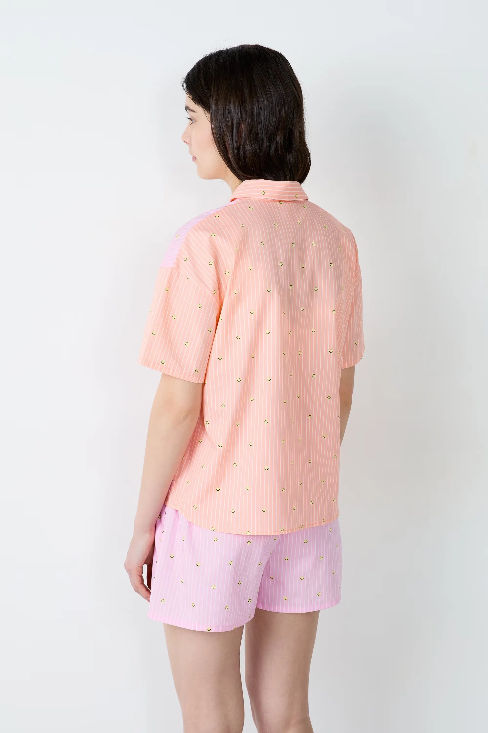 Striped Short Sleeve Pajama Shirt | Etam