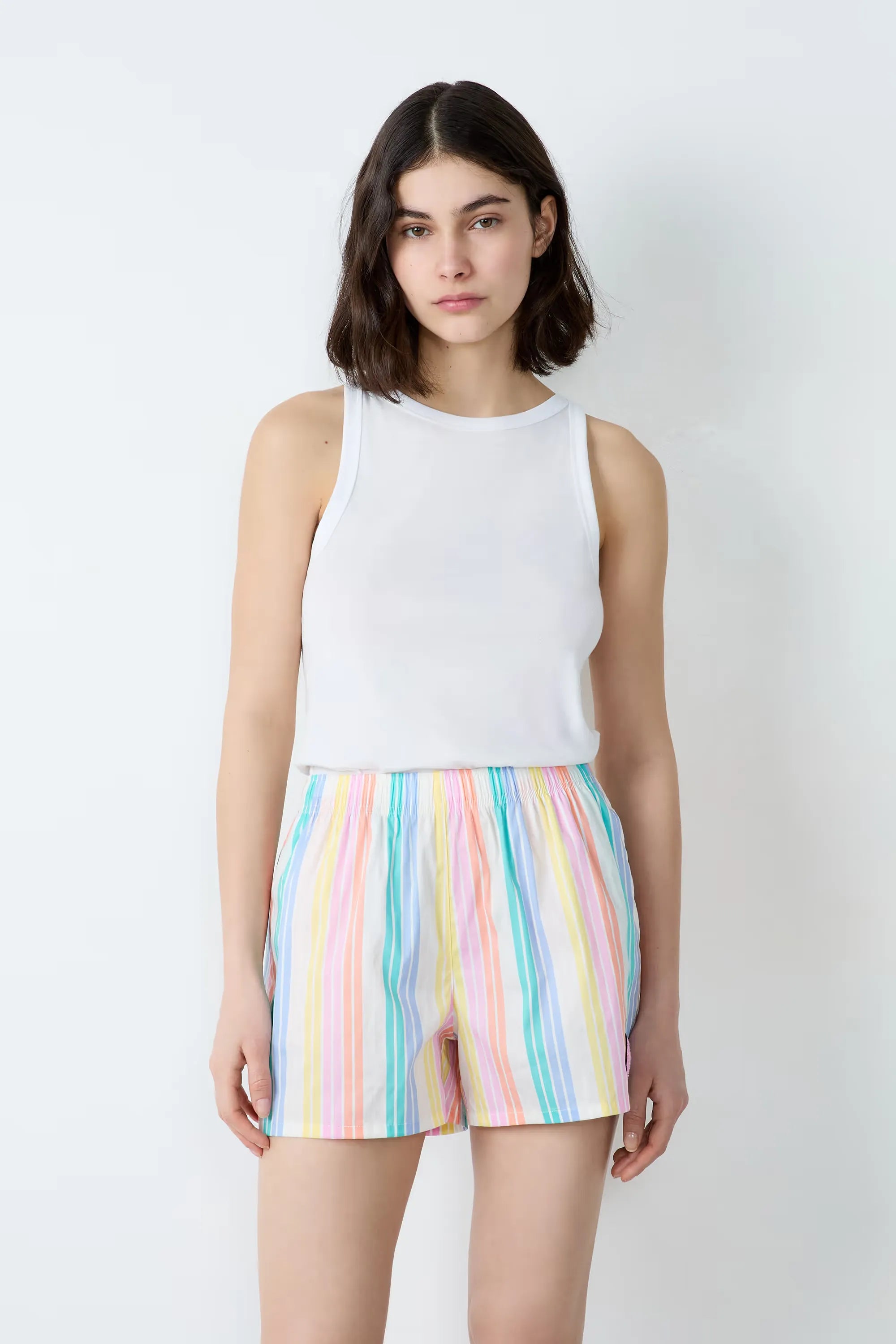 Cotton Striped Pajama Shorts | Etam