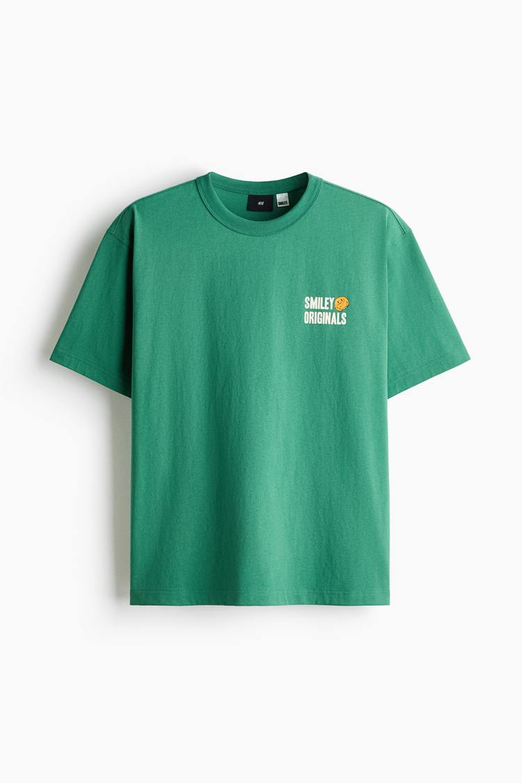 Loose Fit Printed cotton T-shirt